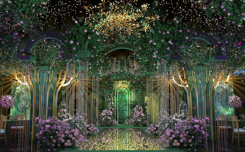 松潘奇妙森林婚礼堂效果展示